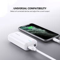 Power Bank #105 =  6000 mAh UNIVERSAL POWER BANK white, black