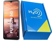 Service Phone Combo #388 = Fusion 5G 64GB Locked + $30 H2O, ATT, Criicket PLAN