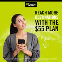 Go Smart Wireless Land Line 6 Month $90 Unlimited Talk+ Long Distance + Sim Kit + New Number