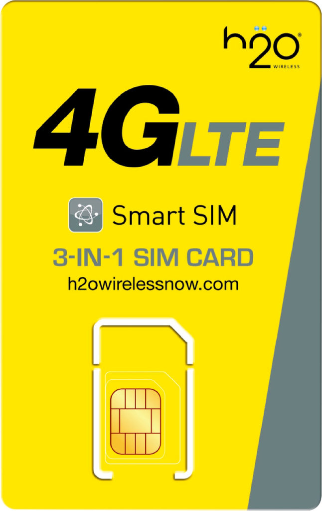 H2O Wireless $40 Unlimited Int'l Talk, Text & 20GB Data + 5GB HOTSPOT + Sim Kit + New Number
