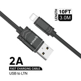 iphone charger Cable #27 = Loose 10 Feet USB to LIGHTNING Cable - black