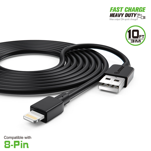 iphone charger Cable #76 = 10FT Round Cable For 8 Pin 2A