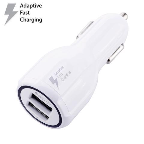 iphone charger #23 = IPHONE 5,6,7,8,X CABLE 3FT. WHITE + FAST CAR CHARGER
