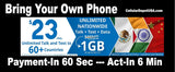 BYOP #5 = LycaMobile Hotspot Prepaid $24 Plan 5 GB Data + Sim Card + New Number