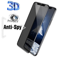 Privacy Tempered Glass #111 = Iphone 15,14, 13,12,11, XS Max, 8+,7+,6s+ Series