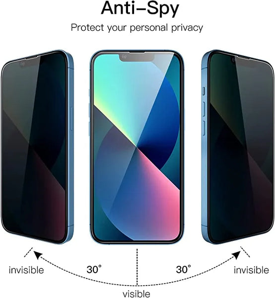 Privacy Tempered Glass #21 = Iphone  15,14,13,12,11, XS Max, 8+,7+,6s+ Series