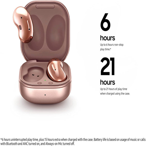 Bluetooth #149 = Samsung Galaxy Buds R180 Live ANC TWS Open Type Wireless Bluetooth 5.0 Earbuds for iOS & Android, 12mm Drivers, SM-R180 - Mystic Bronze