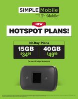 BYOP =  Simple Mobile $60 Unlimited Talk, Text, Int'l Text & Data + 15Gb Hotspot + Intl Talk + Sim Card+ New Number