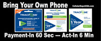 BYOP = Tracfone By T-Mobile $15 Talk, Text & Web Plan - Smartphone Only 200 MINS, 500 TXT, 500 MB DATA + sim card + Number number