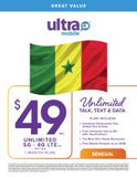 BYOP = Ultra Mobile 1 Year $600 Unlimited Talk & Text, Web + Sim Kit + New Number
