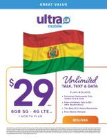 Ultra Mobile Hotspot $50 Plan = 40GB 5G, 4G LTE Data  + Sim Card + New Number + ZTE Hotspot Device