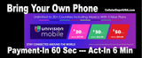 BYOP = Ultra Mobile 1 Year $240 Talk & Text, 2GB Web + Sim Kit + New Number